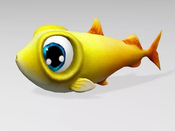 River Carp Fish 3d model