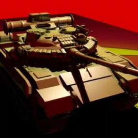 Soviet Union T80 Tank 3d model