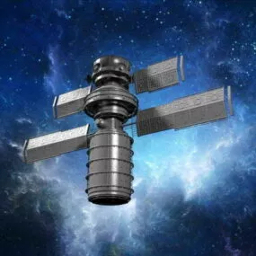 Scifi Space Satellite 3d model