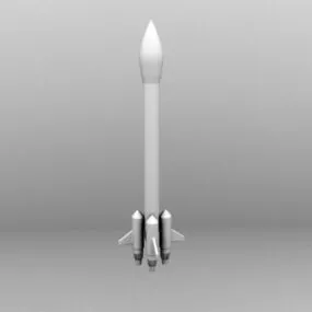 Lowpoly Spacecraft Launch 3d model