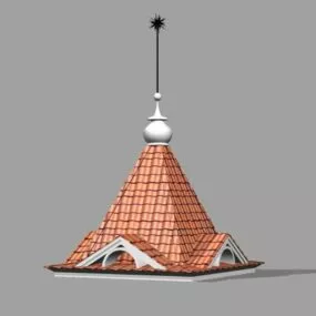 Spire Roof Pagoda 3d model