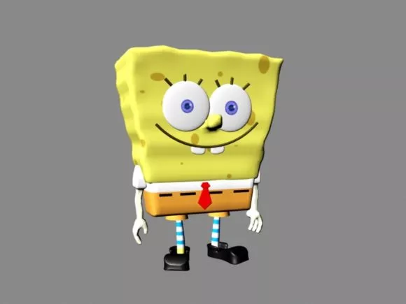 Spongebob Cartoon Character 3d model Spongebob Cartoon Character 3d model