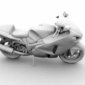 Sport Bike With Out Material 3d model