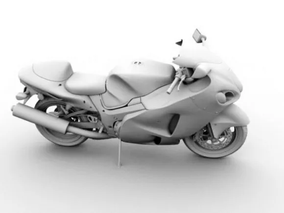 Generic Sports Motorcycle 3d model