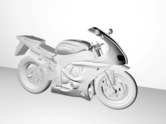 Cruiser Motorcycle Without Material 3d model Cruiser Motorcycle Without Material 3d model