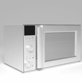 Stainless Steel Microwave 3d model