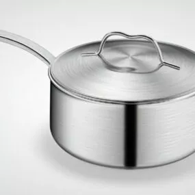 Stainless Steel Pan 3d model