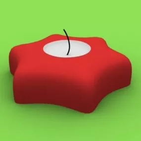 Star Shaped Candle 3d model