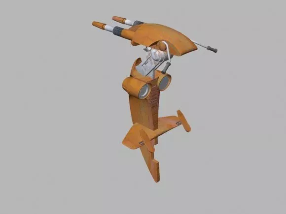 Star Wars Futuristic Vehicle 3d model Star Wars Futuristic Vehicle 3d model