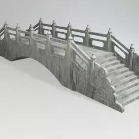 Ancient Stone Bridge 3d model