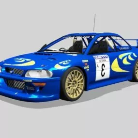 Subaru Brz Racing Car 3d model