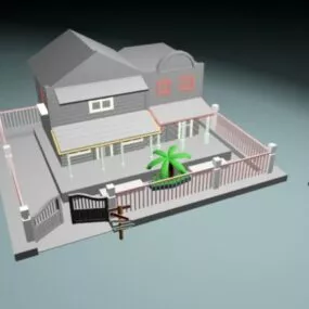 Cartoon Sweet Home 3d model