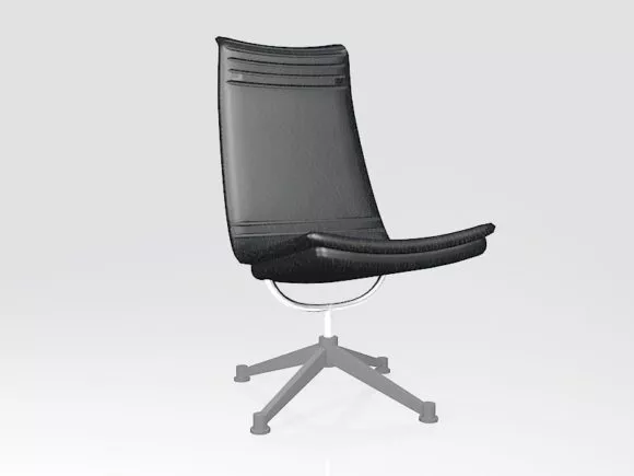 Zebra Accent Chair For Living Room 3d model