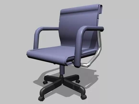 Two Wood Chairs 3d model