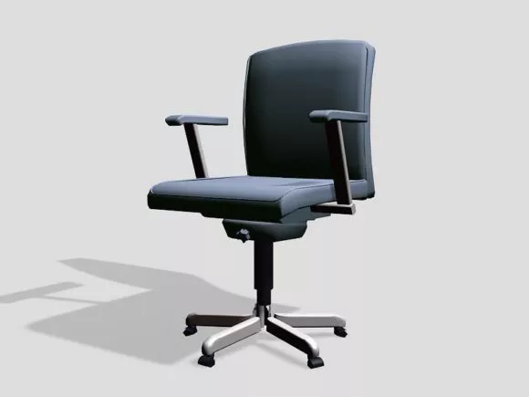 Black Chair Retro Style 3d model