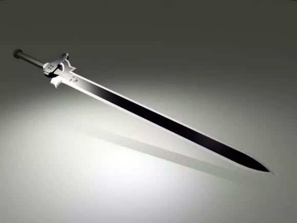 Sword Elucidator Weapon 3d model Sword Elucidator Weapon 3d model
