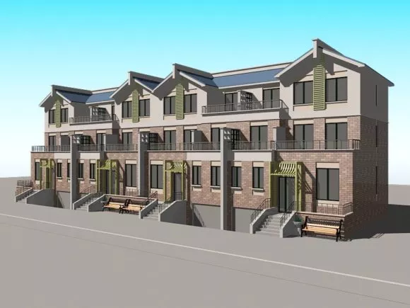 Modern House Architecture In Jungle 3d model
