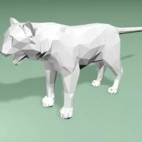 Polygon Tiger 3d model