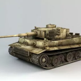 Tiger Tank Ww2 3d model
