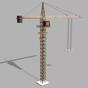 Tower Crane Lifting For Construction 3d model