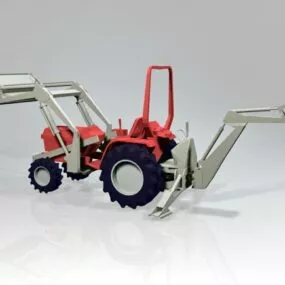 Backhoe Loader Truck Toy 3d model
