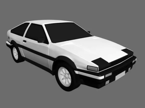 White Audi R8 Sports Car 3d model