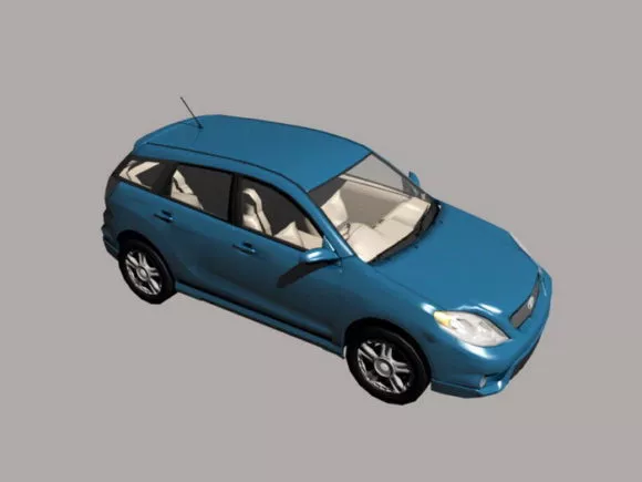 Retro Gaming Car Concept 3d model