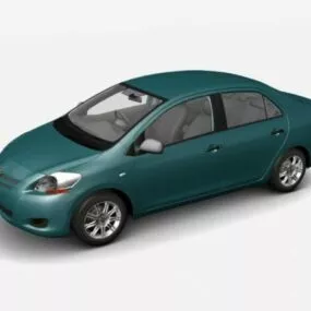 Toyota Yaris Sedan Lowpoly Car 3d model