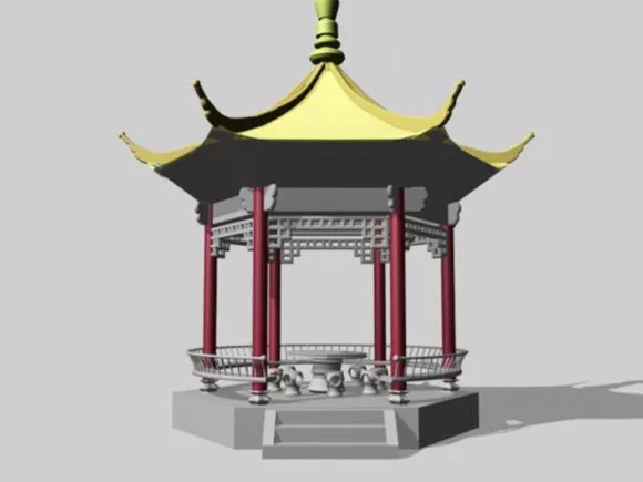 Stone Garden Pavilion 3d model