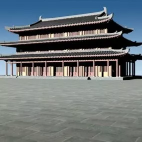 Traditional Chinese Temple 3d model