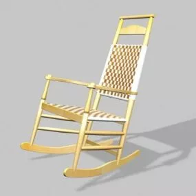 Rocking Chair Traditional Style 3d model