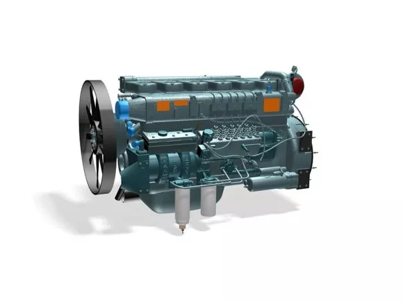Radial Engine Part Of Machine 3d model