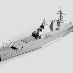 Navy Missile Cruiser 3d model