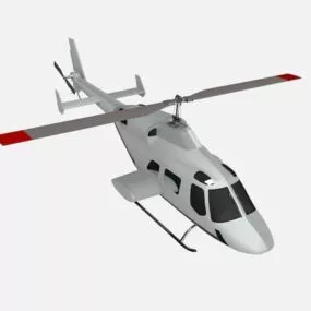 Ultralight Helicopter 3d model