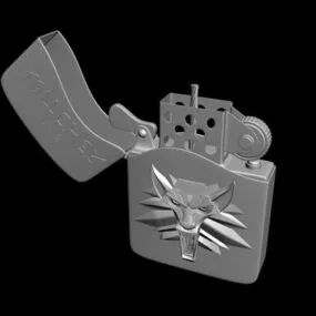 Carved Zippo Lighter 3d model