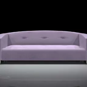 Settee Bench Upholstered 3d model