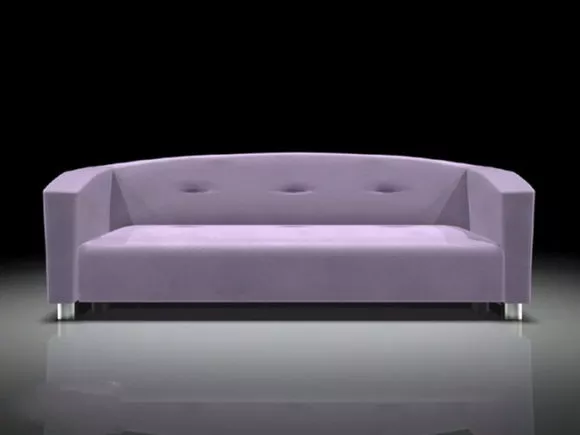 Settee Bench Upholstered 3d model Settee Bench Upholstered 3d model