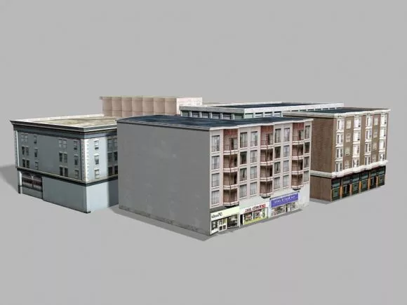 Traditional Chinese Pavilion And Corridor 3d model