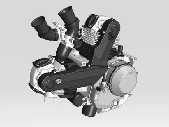 Jet Engine Lowpoly 3d model