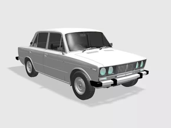 Retro Sports Car 3d model