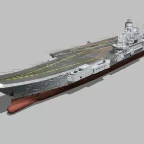 Russian Varyag Aircraft Carrier 3d model