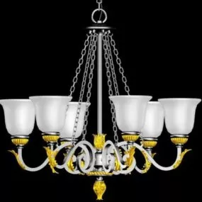 Victorian Ceiling Chandelier 3d model