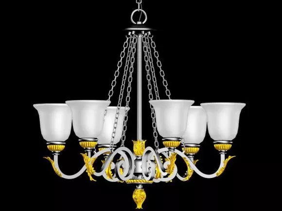 Victorian Ceiling Chandelier 3d model Victorian Ceiling Chandelier 3d model