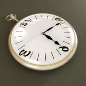 Vintage Victorian Pocket Watch 3d model