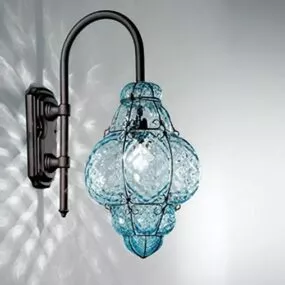 Vintage Glass Wall Sconce 3d model