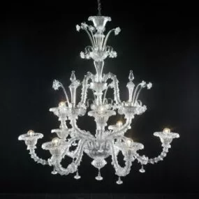 Detailed Crystal Chandelier 3d model