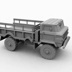 Vintage Soviet Truck 3d model