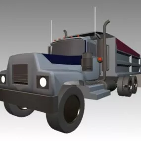 Vintage Dump Truck 3d model