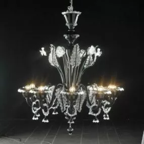 French Crystal Chandelier 3d model