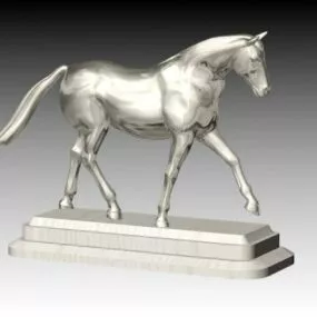 Metal Horse Statue 3d model